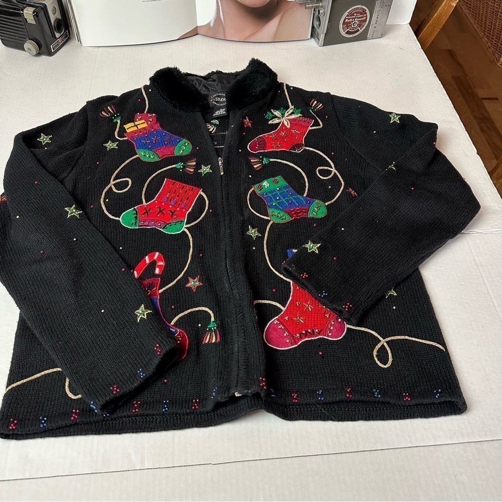 Designers Studio Zip Up Sweater